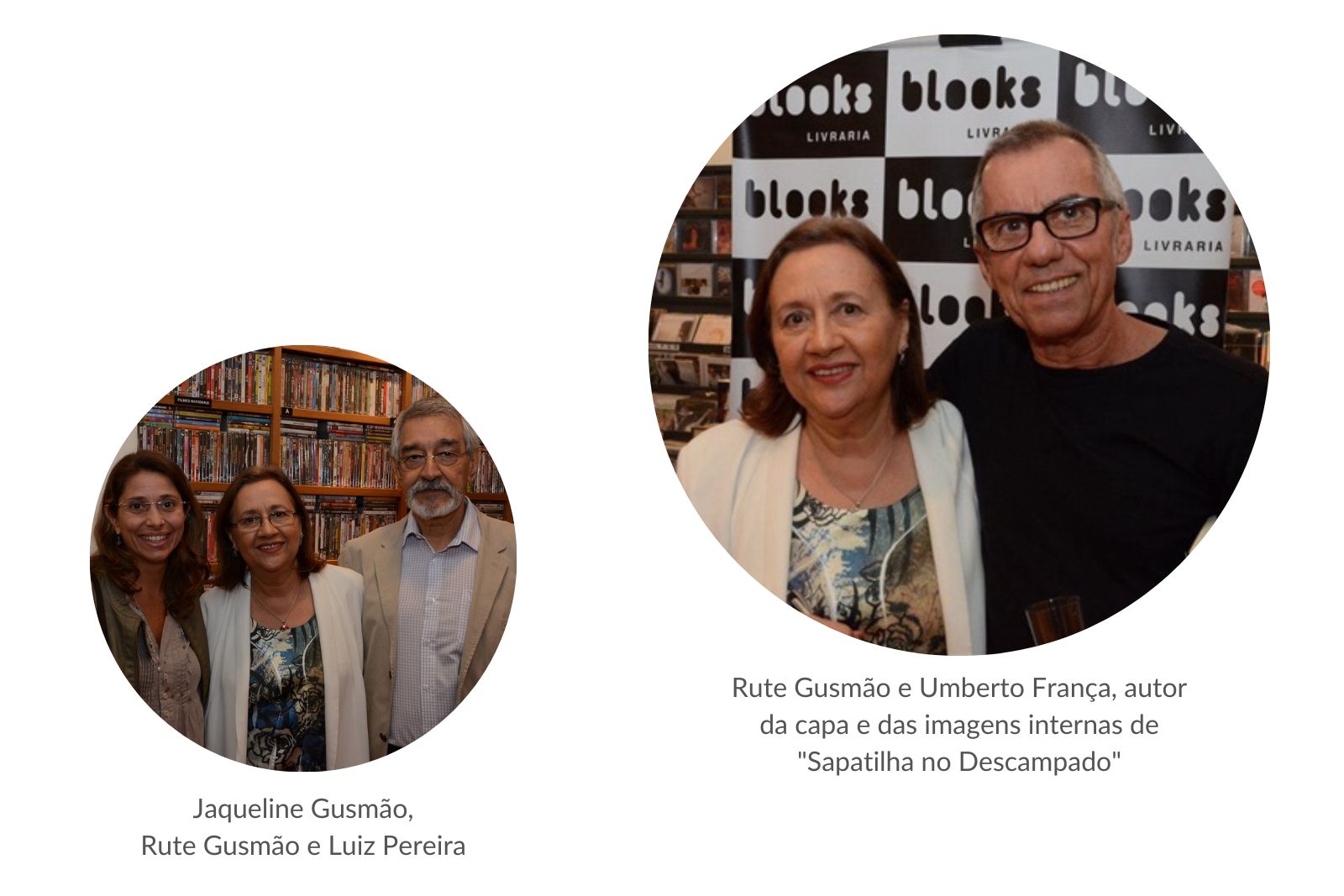 Imagem de Rute com Luiz Miranda. Imagem de Rute com Umberto França.
